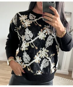 Pulls / Gilets>La boutique de Lilie PULL FERNANDE Noir