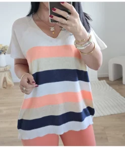Pulls / Gilets>La boutique de Lilie PULL FIN JOELLE Marine