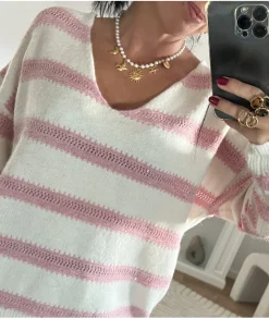 Pulls / Gilets>La boutique de Lilie PULL FLAVIEN Rose