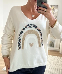 Pulls / Gilets>La boutique de Lilie PULL GLORIA Blanc