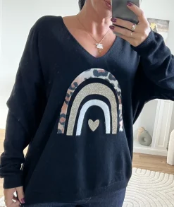 Pulls / Gilets>La boutique de Lilie PULL GLORIA Noir