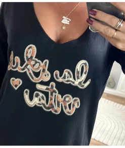 Pulls / Gilets>La boutique de Lilie PULL JASMIN Noir