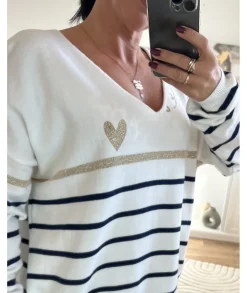 Pulls / Gilets>La boutique de Lilie PULL JEANNE Marine