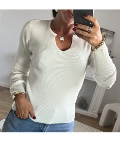 Pulls / Gilets>La boutique de Lilie PULL JUSTINE Blanc