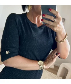 Pulls / Gilets>La boutique de Lilie PULL MATTIA Noir