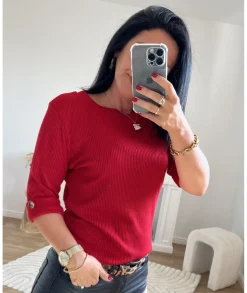 Pulls / Gilets>La boutique de Lilie PULL MATTIA Rouge
