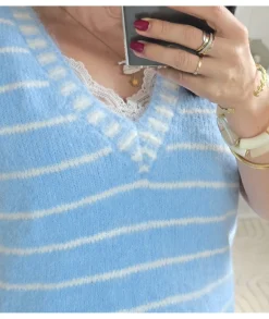 Pulls / Gilets>La boutique de Lilie PULL MELODIE Bleu