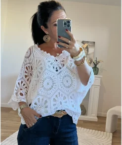 Pulls / Gilets>La boutique de Lilie PULL MEREDITH Blanc