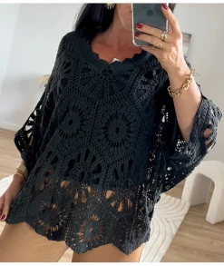 Pulls / Gilets>La boutique de Lilie PULL MEREDITH II Noir