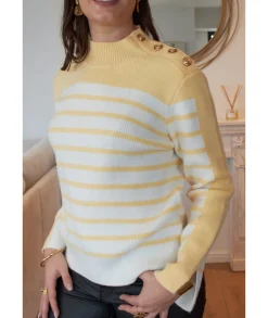 Pulls / Gilets>La boutique de Lilie PULL MURIELLE Jaune