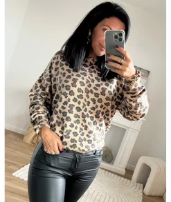 Pulls / Gilets>La boutique de Lilie PULL ORIANA Taupe