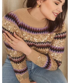 Pulls / Gilets>La boutique de Lilie PULL ORTENSIA Taupe