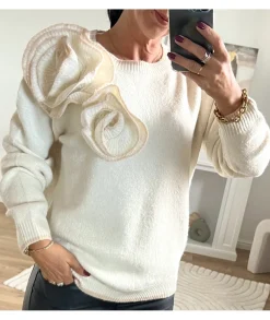 Pulls / Gilets>La boutique de Lilie PULL PERRINE Beige