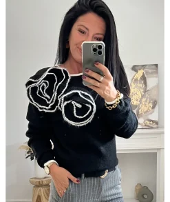 Pulls / Gilets>La boutique de Lilie PULL PERRINE Noir