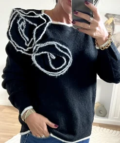 Pulls / Gilets>La boutique de Lilie PULL PERRINE Noir