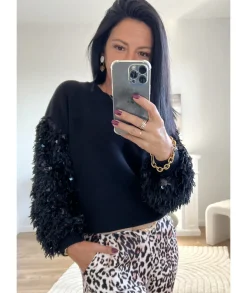 Pulls / Gilets>La boutique de Lilie PULL PRISCA Noir