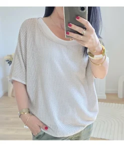 Pulls / Gilets>La boutique de Lilie PULL RACHIDA Beige