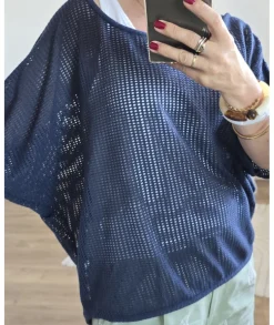 Pulls / Gilets>La boutique de Lilie PULL RACHIDA Marine