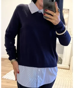 Pulls / Gilets>La boutique de Lilie PULL RAQUIEL Marine