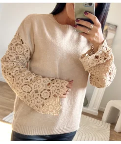Pulls / Gilets>La boutique de Lilie PULL REMY Taupe