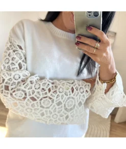 Pulls / Gilets>La boutique de Lilie PULL REMY Blanc