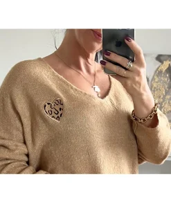 Pulls / Gilets>La boutique de Lilie PULL ROBERTA Beige