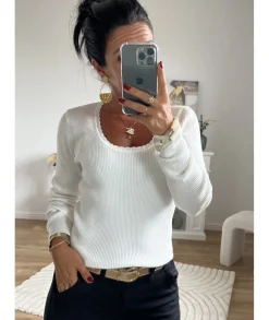 Pulls / Gilets>La boutique de Lilie PULL SALOME Blanc