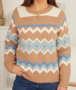 Pulls / Gilets>La boutique de Lilie PULL SOPHIA Camel