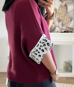 Pulls / Gilets>La boutique de Lilie PULL SOURAYA Bordeaux