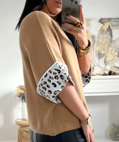 Pulls / Gilets>La boutique de Lilie PULL SOURAYA Camel