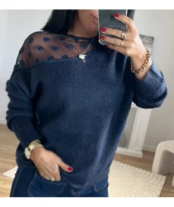 Pulls / Gilets>La boutique de Lilie PULL WANDA Marine