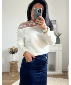 Pulls / Gilets>La boutique de Lilie PULL WANDA Blanc