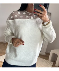 Pulls / Gilets>La boutique de Lilie PULL WANDA Blanc