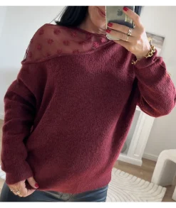 Pulls / Gilets>La boutique de Lilie PULL WANDA Bordeaux