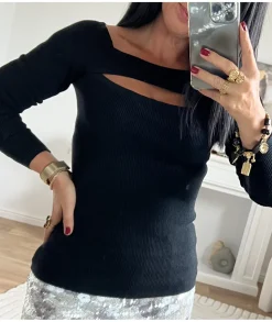 Pulls / Gilets>La boutique de Lilie PULL ZELDA Noir
