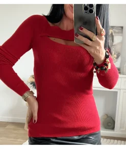 Pulls / Gilets>La boutique de Lilie PULL ZELDA Rouge