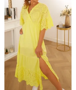 Robes>La boutique de Lilie ROBE ADELE Jaune