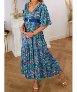 Robes>La boutique de Lilie ROBE ALIX Bleu