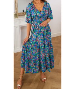 Robes>La boutique de Lilie ROBE ALIX Bleu