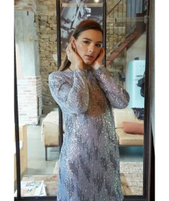 Robes>La boutique de Lilie ROBE AMELIA Argente