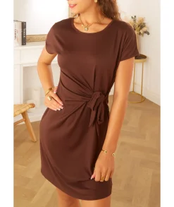 Robes>La boutique de Lilie ROBE ANNAELLE II Marron/brun