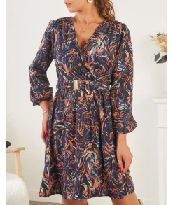 Robes>La boutique de Lilie ROBE BEATRICE Marine