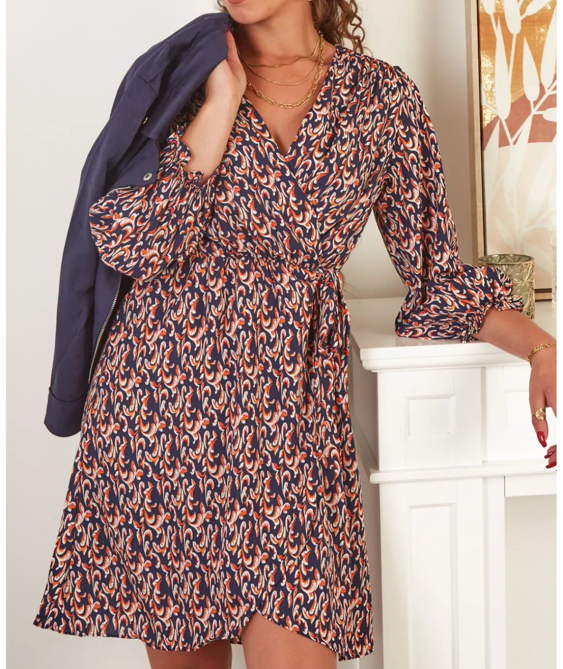 Robes>La boutique de Lilie ROBE BERNADETTE Marine