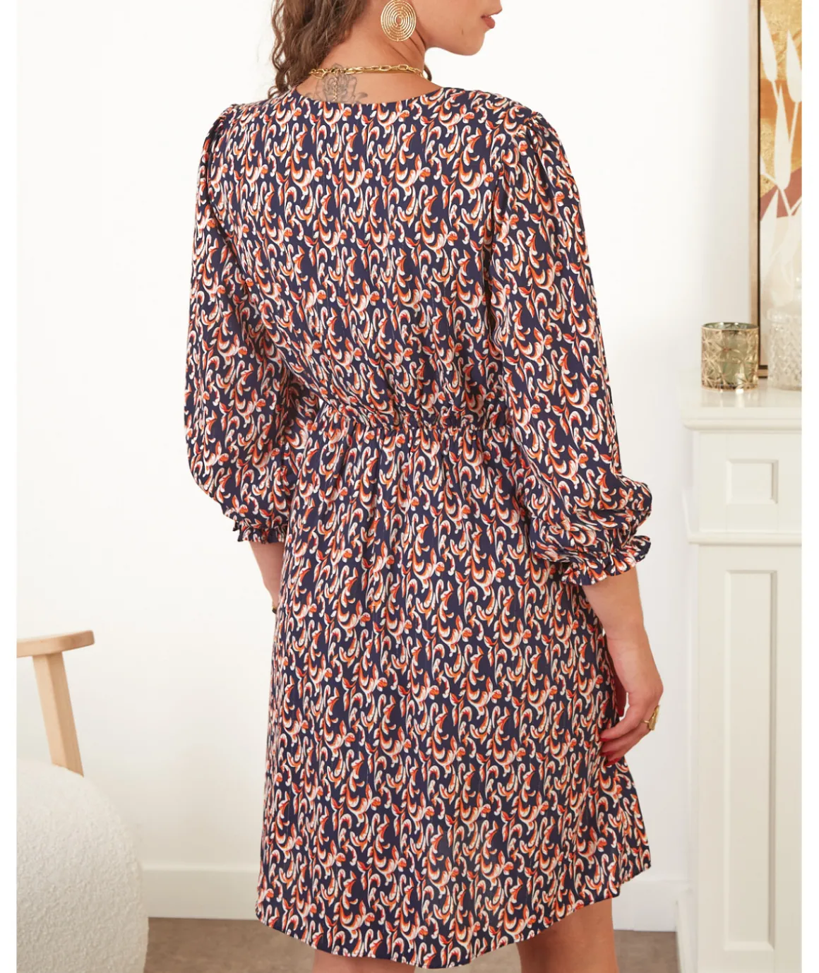 Robes>La boutique de Lilie ROBE BERNADETTE Marine