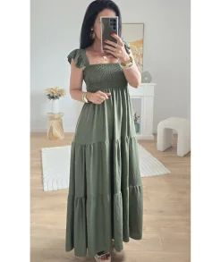 Robes>La boutique de Lilie ROBE CLAIRE Kaki