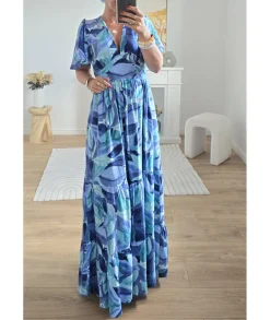 Robes>La boutique de Lilie ROBE CLEMENCE Bleu
