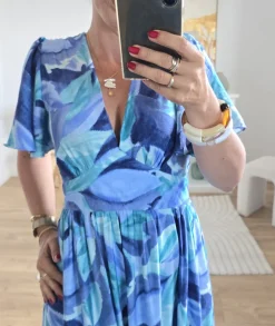 Robes>La boutique de Lilie ROBE CLEMENCE Bleu