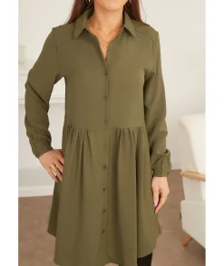 Robes>La boutique de Lilie ROBE CLEO Kaki