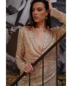 Robes>La boutique de Lilie ROBE CLOTHILDE Dore