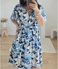 Robes>La boutique de Lilie ROBE COLETTE Bleu